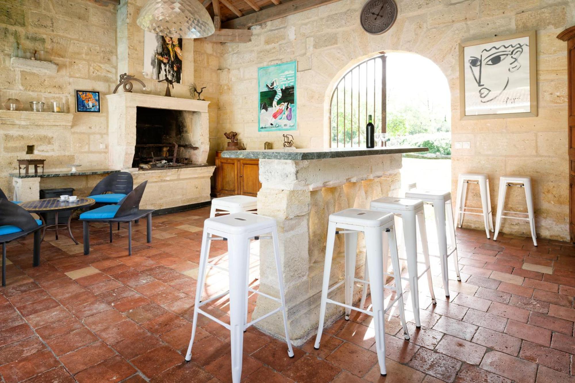 Villa La Chapelle du Domaine de Choisy à Abzac  Extérieur photo
